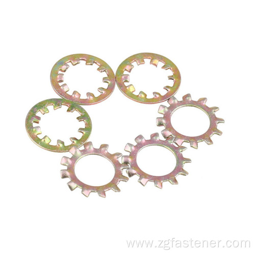 internal teeth and external lock washers